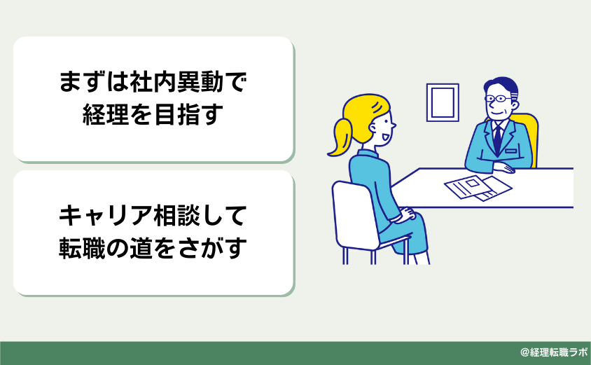 新卒で経理になれなかったら